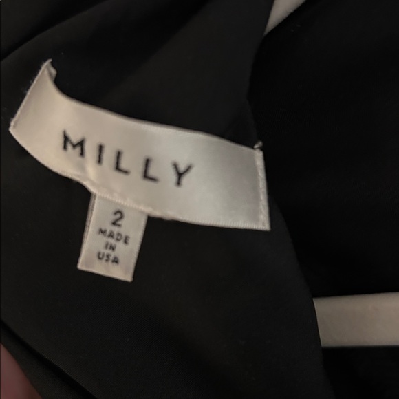 Milly Women's Bell Sleeve Black top size 2 - Picture 10 of 13